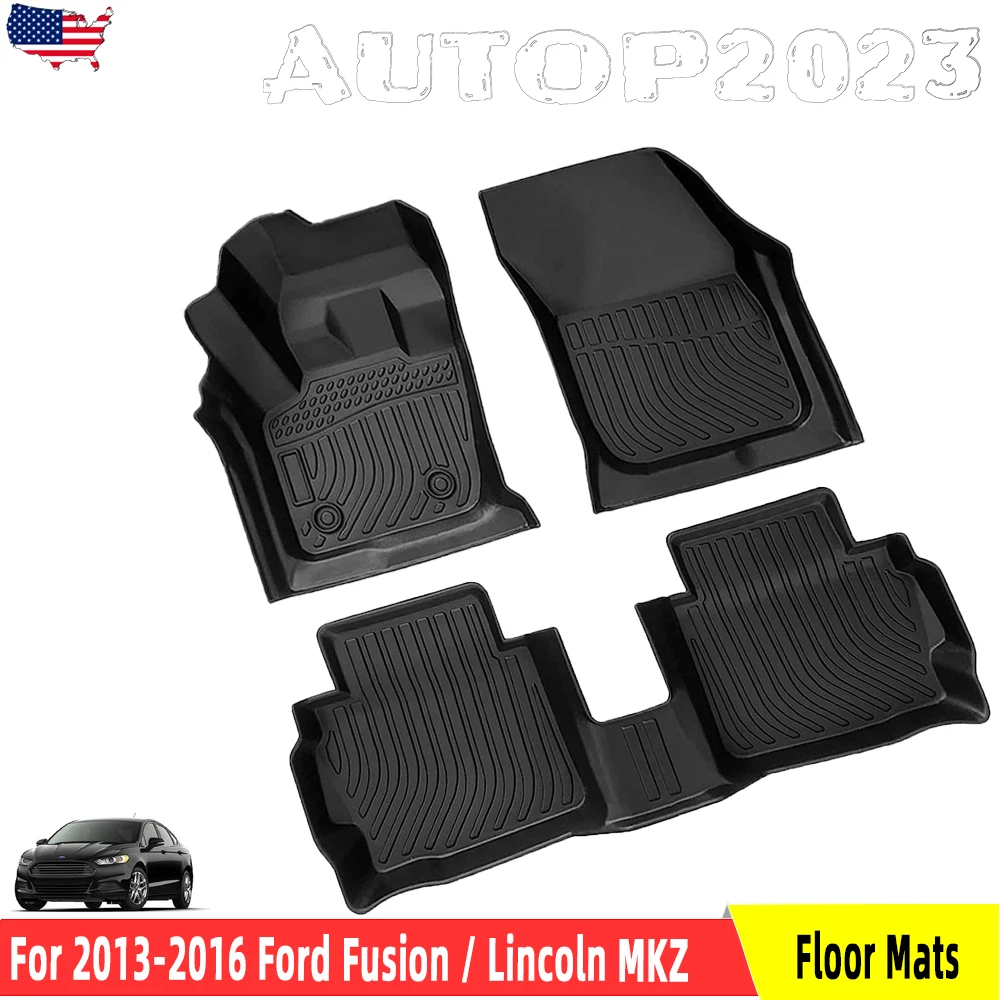 Floor Mats Cargo Liner Carpets for 2013 2016 Ford Fusion Lincoln