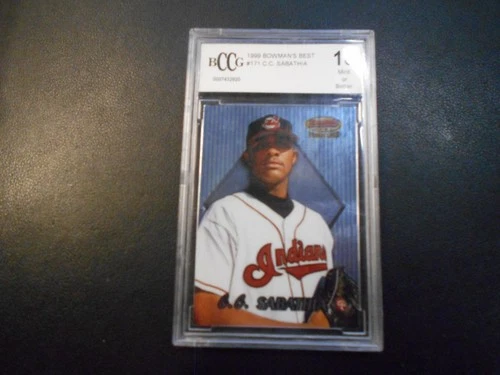 1999 BOWMAN'S BEST C.C.SABATHIA #171 250WINS 3000K Fresh HOFER  BCCG 10 MINT !