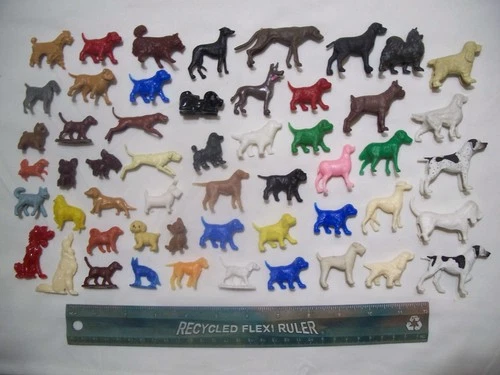 53 RARE MARX MPC LIDO DOGS ANIMALS 1/32 54MM 60MM PLASTIC