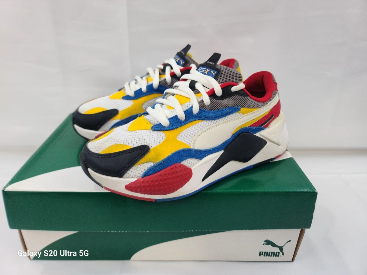 Puma RS-X3 Puzzle Extreme Red Yellow Blue‎ White Running Shoes US 8 371570-04 829774441222.jpg?width=3840&  main image 2
