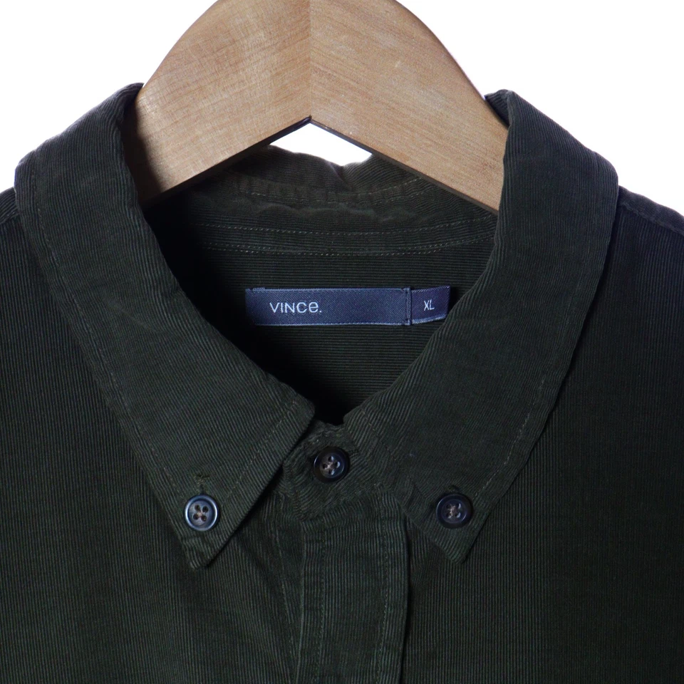 Vince Shirt Mens XL Long Sleeve Fine Wale Corduroy Cotton Casual Hipster Pockets - Image 4 of 4