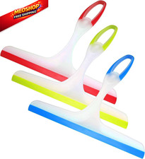 Shower Squeegee for Glass Doors, 3pcs Bathroom 3pcs-blue/Green/Red