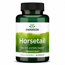 Swanson Horsetail 500mg Hair Skin  Nails Herbal Support Supplement- 2 Packs