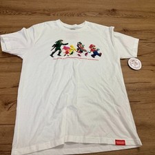 NEW Nintendo Tokyo Shirt Adult Large White Mario Inkling Link Animal Crossing