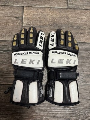 leki world racing cup gloves men leather thinsulate 40grm small
