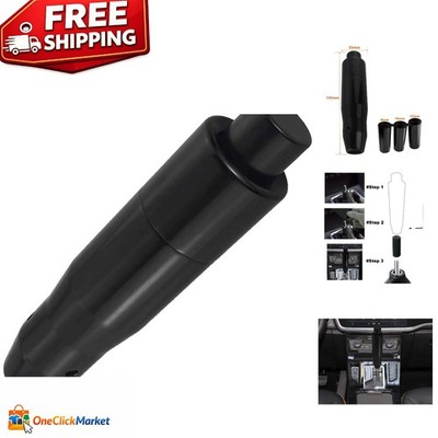 Luxury Aluminum Push Button Shift Knob for Most Auto Transmissions - Black