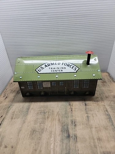 MARX 1950'S Playset U.S. Armed Forces Headquarters Tin Building T1-14/0326