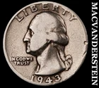 1943-D Silver Washington Quarter - Scarce  Better Date  No Reserve  #K4175