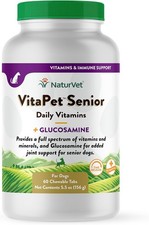 NaturVet Time Release VitaPet Senior Dog Multi-Vitamins Supplement 60 count
