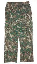 VINTAGE MOSSY OAK GREEN LEAF CAMO CARGO HUNTING PANTS, MEN'S 32X30, ADJUSTABLE