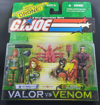 G.I Joe A Real Great American Hero Valor Vs Venom Scarlett & Sand Scorpion