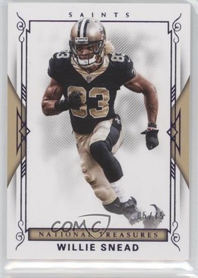 2017 Panini National Treasures Purple 5/75 Willie Snead #99 fm0