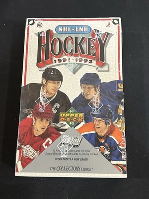 1991-92 Upper Deck Hockey Find The Hull Factory Sealed Wax Box 36 Packs