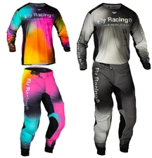 Fly Racing Men's Lite Adult Motocross & Mountain Bike Jersey + Pant Gear Set -