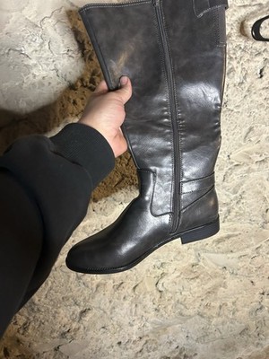 Lifestride Women s X Anita Wide Calf Riding Boots Grey Size 11 M