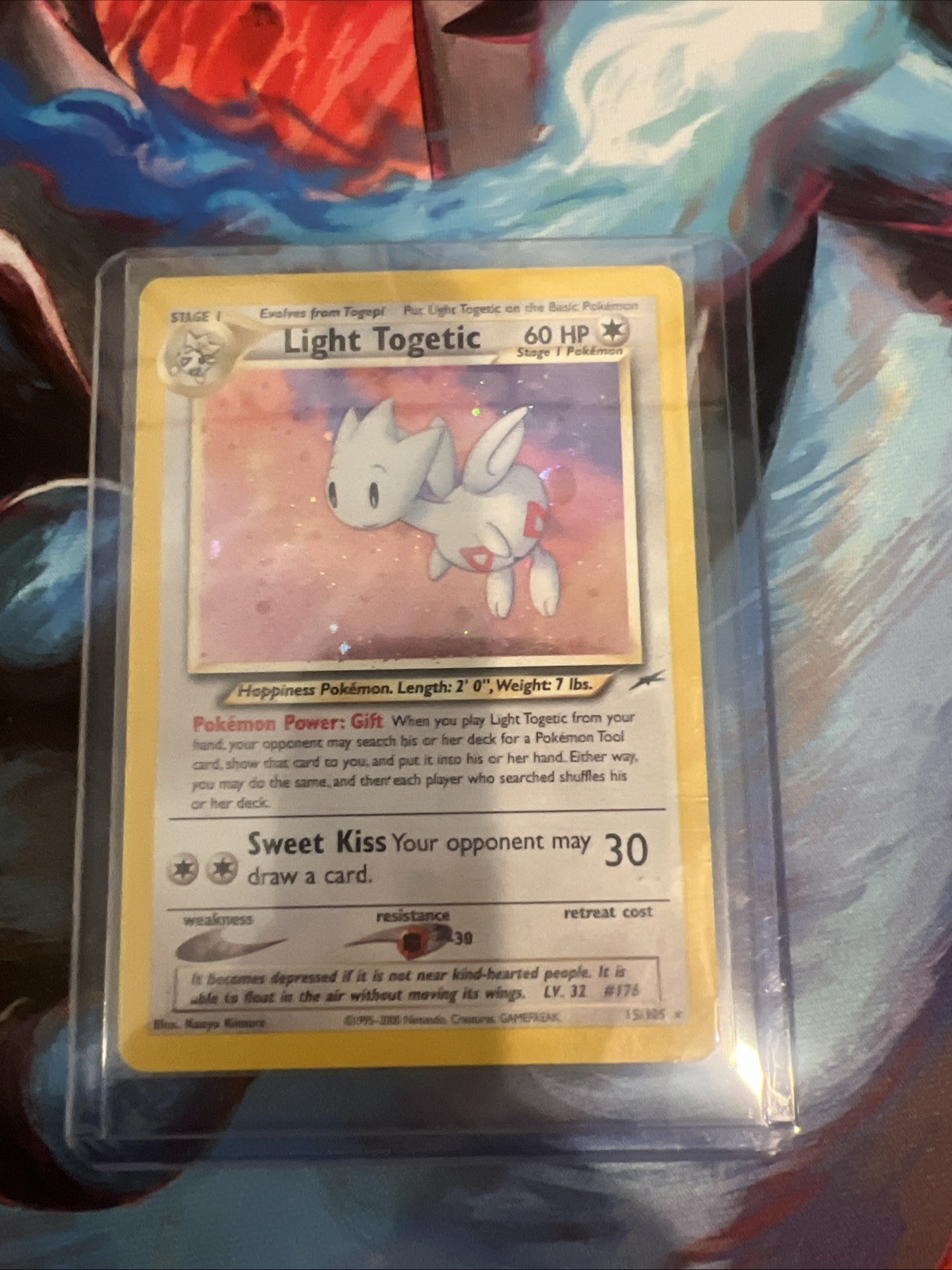 Pokémon TCG Light Togetic Neo Destiny 15/105 Unlimited Holo Rare Card HP