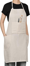 Aprons Shop Work Apron With Pockets for Men and Women Water Oil Chef