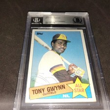 1985 Topps Tony Gwynn Auto BGS #717 Signed