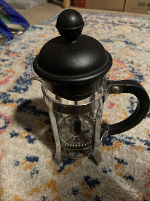 Bodum Caffettiera 3-Cup French Press - Black/Chrome