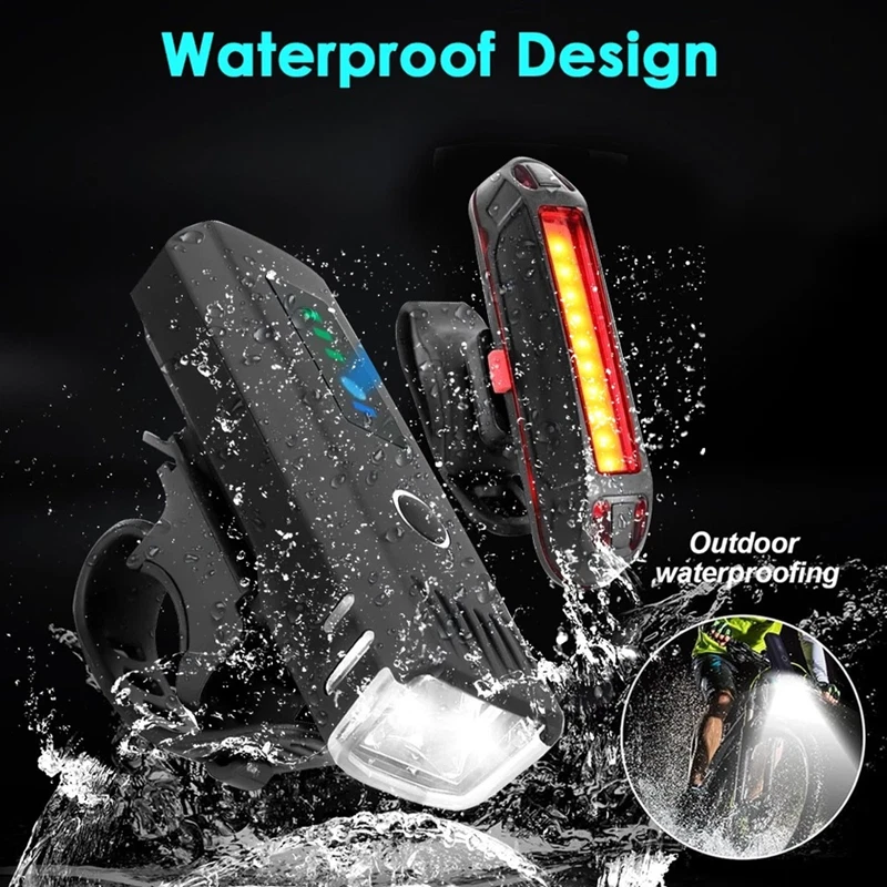 BICYCLE / SUPER BRIGHT BIKE LIGHTS SET FULLY RECHARGEABLE LIGHT WATERPROOF UK - Image 2 of 4