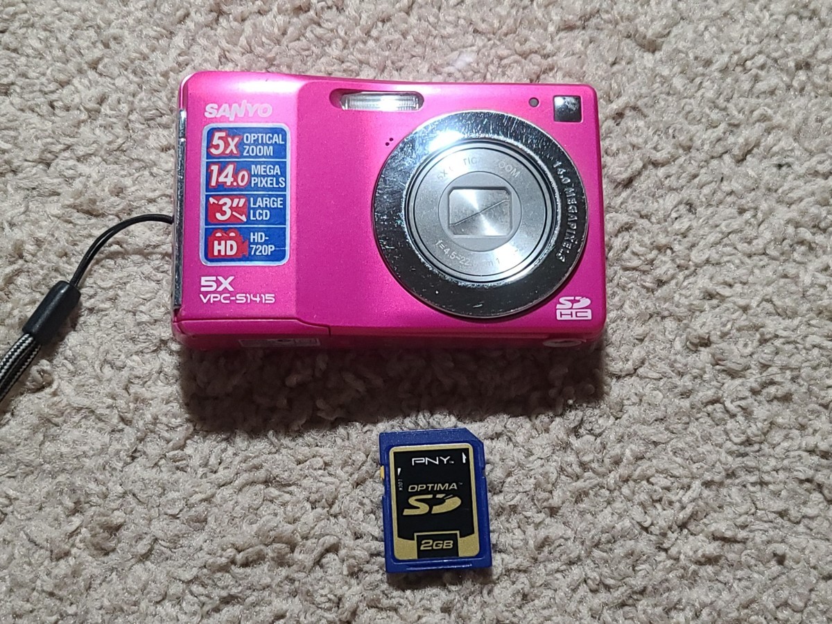 Sanyo VPC-S1415 14.0MP Compact Digital Camera (Pink) | eBay