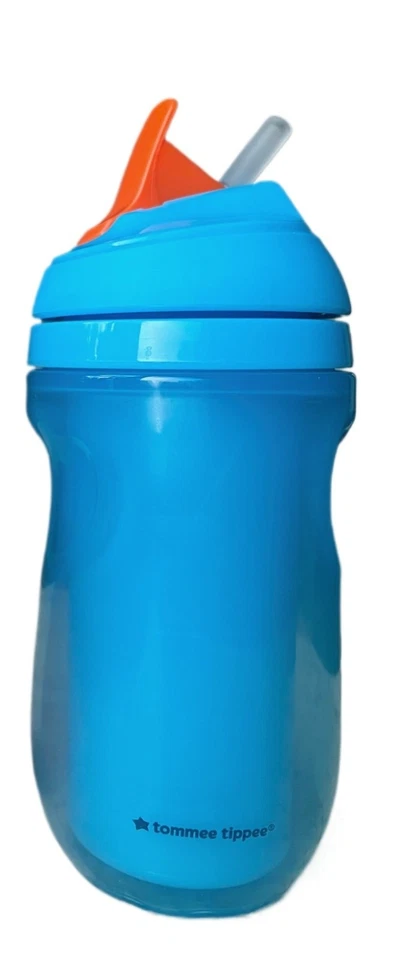Tommee Tippee Isolierbecher Mit Weichem Pop Up Trinkhalm 12m+ Blau 266ml - Bild 1 von 1