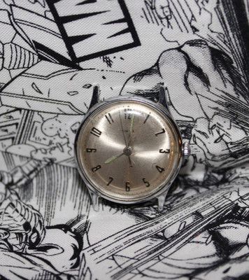 1968 Vintage Timex Mercury Manual Easy Read Watch Face For Parts As Is