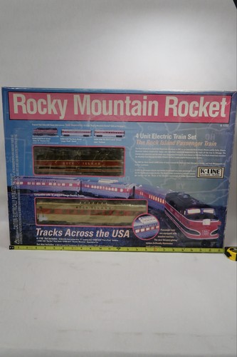 K-Line Rocky Mountain Rocket O27 Train Set K-1732 Rock Island Complete OB A7
