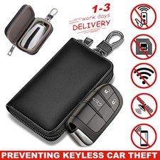 Auto Schlüssel Keyless Go Schutz RFID Funk Blocker Tasche Etui Hülle Carbon DE