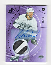 Adrian Kempe Auto Patch /25 SP Game Used 2025-26 Kings Premium Jersey Auto #88