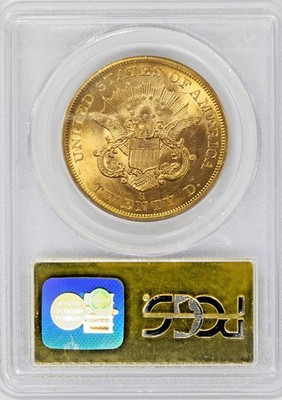 1856-S $20 Gold S.S. Central America 17A Full Serif Bkn A SSCA