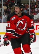 Jay Pandolfo New Jersey Devils skates v the Pittsburgh Pengu- Ice Hockey Photo