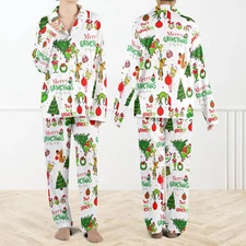 Grinch Christmas Pajama Set – Merry Grinchmas Matching Sleepwear for Family
