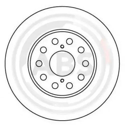 2x Brake disc Vented 16612 A.B.S. for TOYOTA MR2 II
