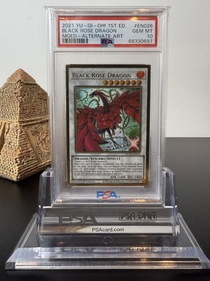 PSA 10 Black Rose Dragon Alternate Art MGED-EN026 Maximum Gold: El Dorado