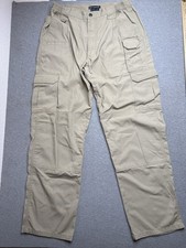 5.11 Tactical Mens Pants Men's 34x32 Khaki Ripstop Cargo Workwear