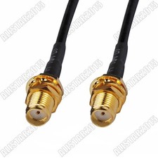 SMA Female to SMA Female Jack Bulkhead Lot Connector RF Pigtail Coax Cable RG174