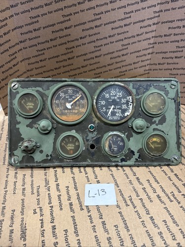 Military Instrument Panel Military Truck Complete Instrument Panel Cluster Gauge M35A2 M35 Used ...