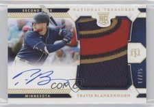 2021 Panini National Treasures Holo Gold 17/25 Travis Blankenhorn #220 Auto 1p5