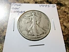 1945-D WALKING LIBERTY SILVER HALF DOLLAR OBVERSE SCRATCHES FINE      TR