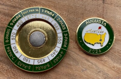 Moneta Torneo Masters 2024 + Marcatore Magnetico – Augusta National Golf, Edizione Limitata Mondomark