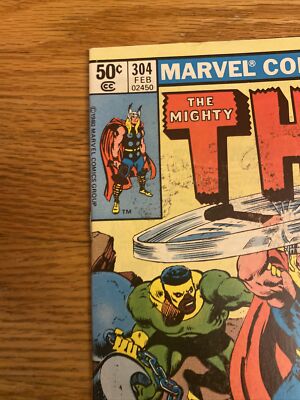 RARE Vintage Marvel Comics The Mighty Thor #304 Iconic 1981