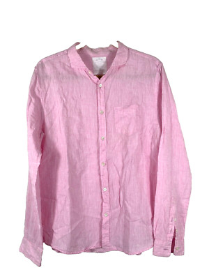 Gostar De Fuga Flanders Linen Longsleeve Shirt Pink Sz 48 Made in Japan
