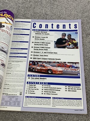 Magazine National Dragster 2003 - Vol.44, Janvier, Version Anglaise, Très Bon état