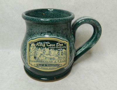 Wolf Cove Inn Poland, Maine Bed and Breakfast Pottery Coffee tea Mug. BB4