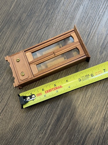 Shackman Dollhouse Miniature WOOD Gun Curio Furniture Cabinet 1:12 Vtg Japan - Picture 12 of 14