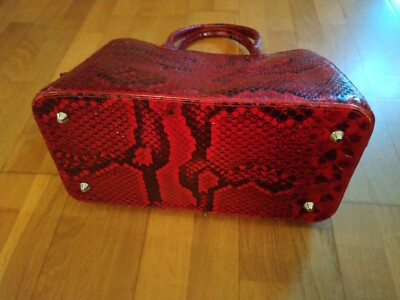 Sac Outlet Sac Serpent Zara Peau Sac Cuir Serpent Sac À Main Rouge