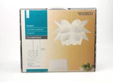 Style Selections Jigsaw Puzzle Light Pendant Kit 0129531 MCM Style Hanging Light