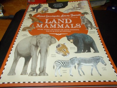 LAND MAMMALS Animal Encyclopedia Activity Journal, Includes Stick - VERY GOOD