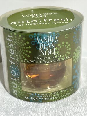 NEW White Barn Vanilla Bean Noel Auto Fresh Car Fragrance System
